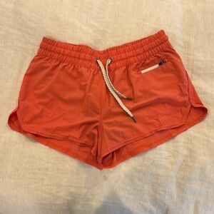 Women's Orange Athletic Shorts